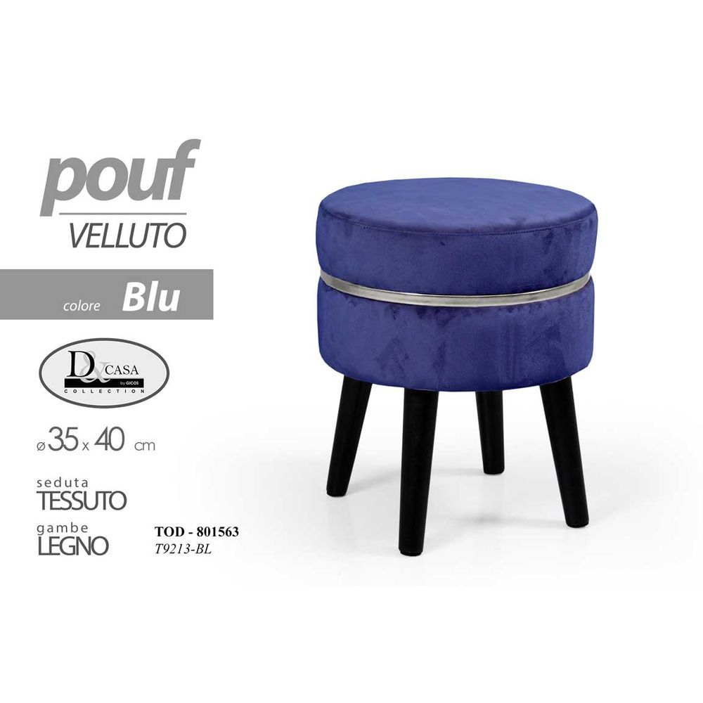 Pouf Blu ,5Cm - 78