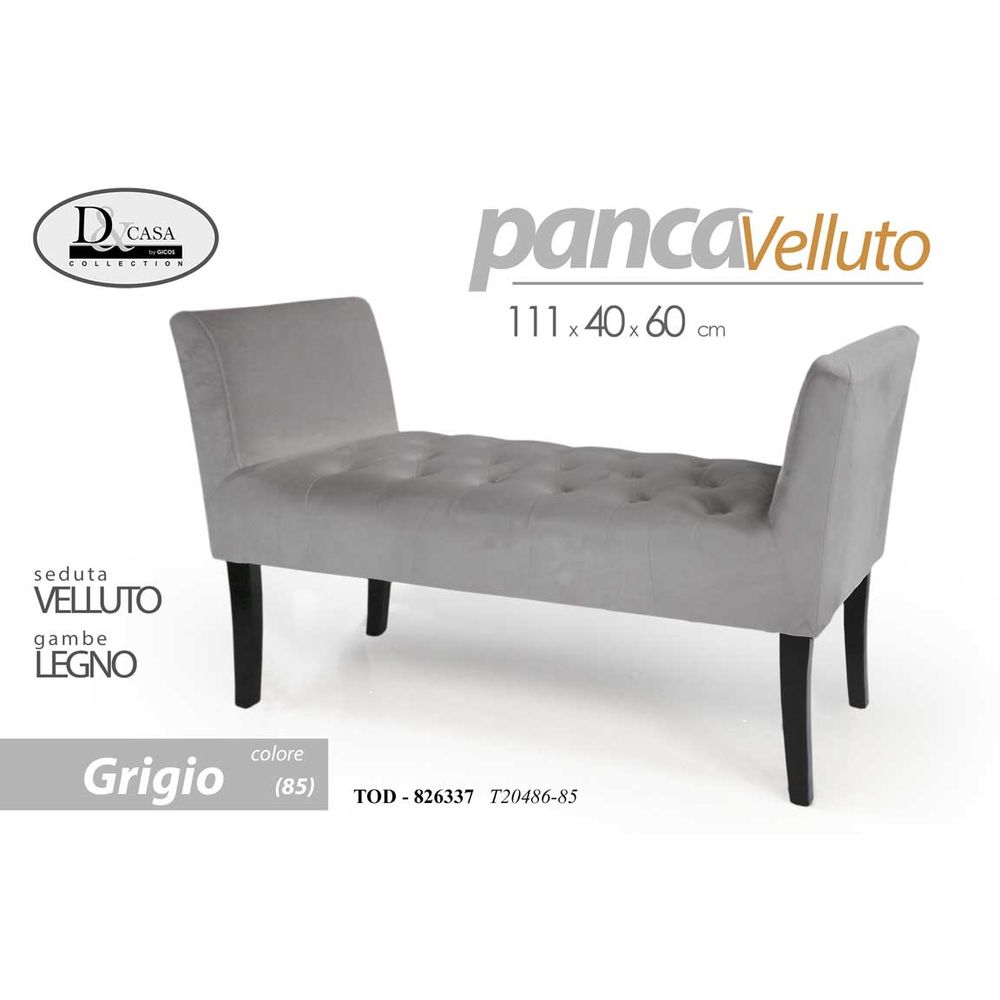 Panca Grigio Vel