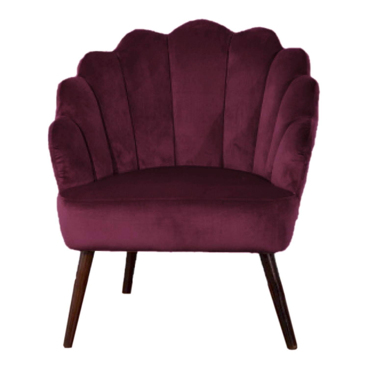 Poltrona Conchiglia Bordeaux